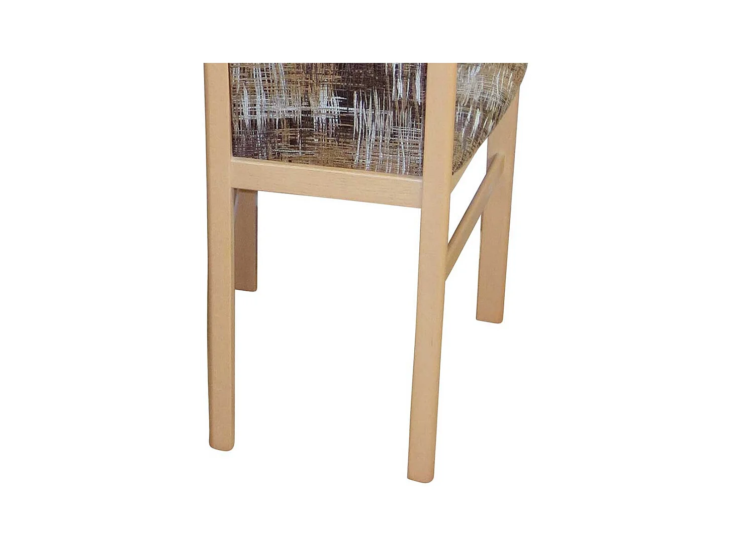 Stuhl Set aus Massivholz Buchefarben Bunt Webstoff (2er Set)