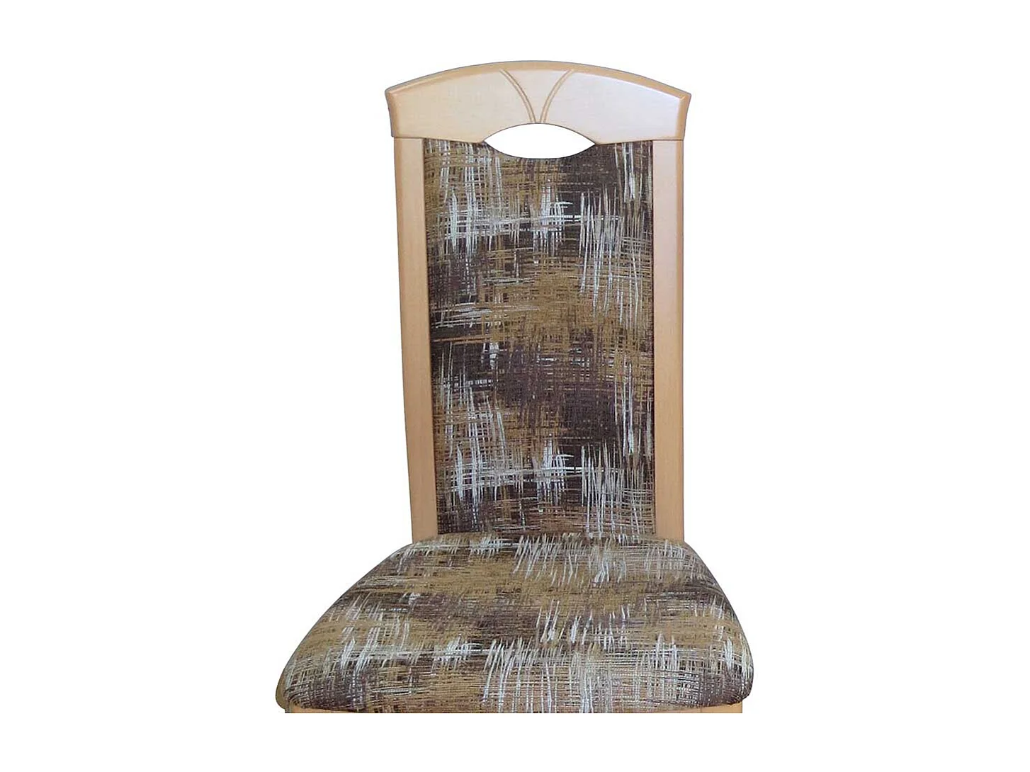 Stuhl Set aus Massivholz Buchefarben Bunt Webstoff (2er Set)