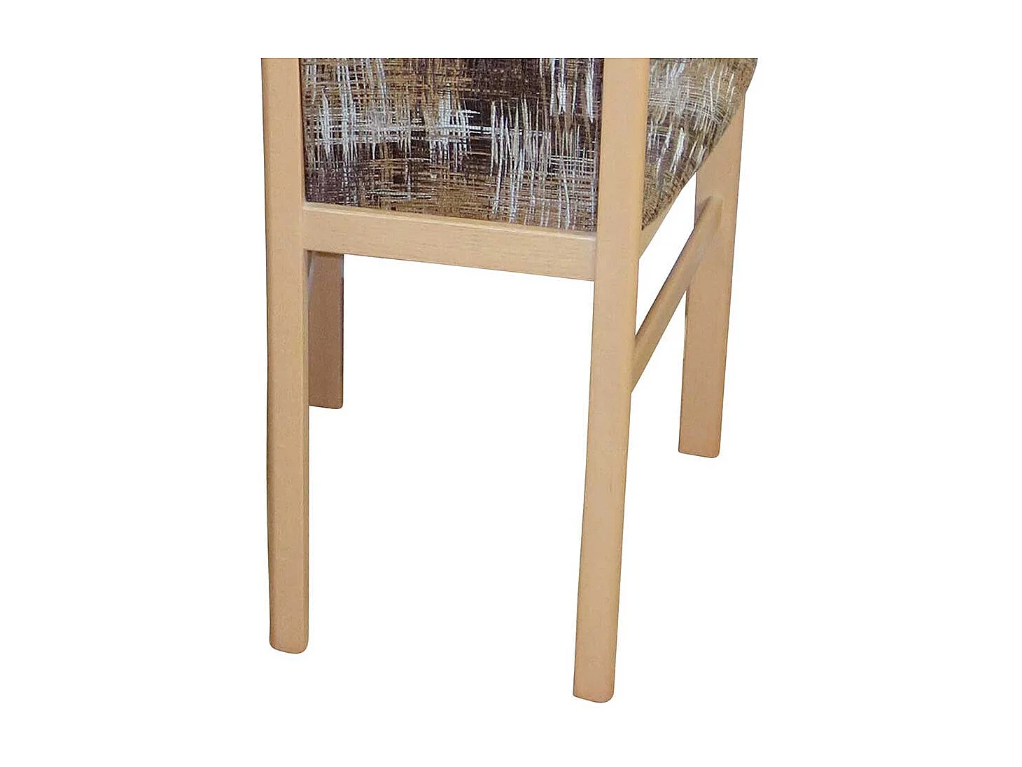 Stuhl Set aus Massivholz Buchefarben Bunt Webstoff (2er Set)