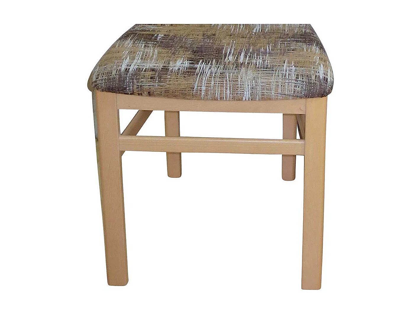 Stuhl Set aus Massivholz Buchefarben Bunt Webstoff (2er Set)