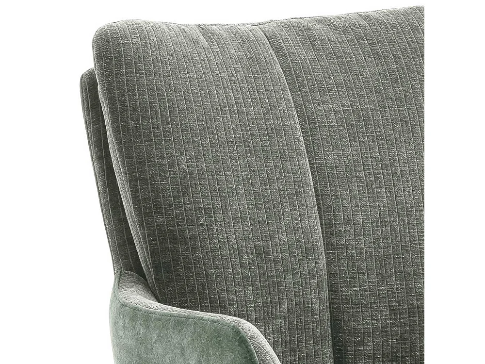 Esszimmerarmlehnstühle in Graugrün Gestell aus Metall (2er Set)