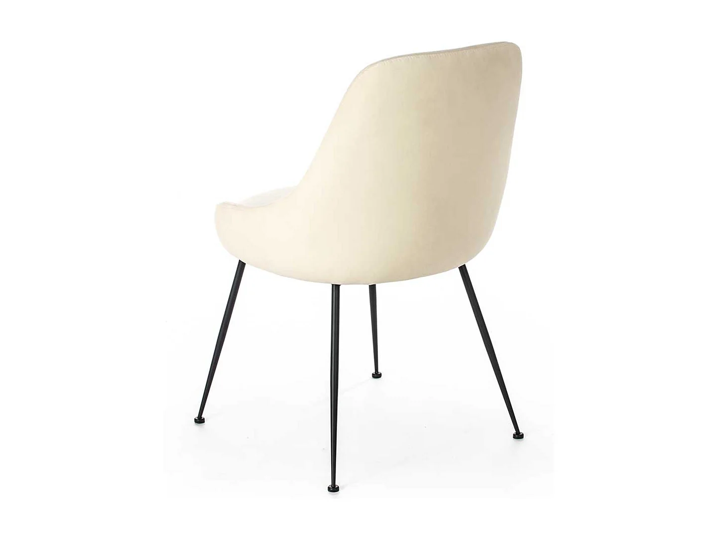 Polsterstuhl in Weiß Microfaser