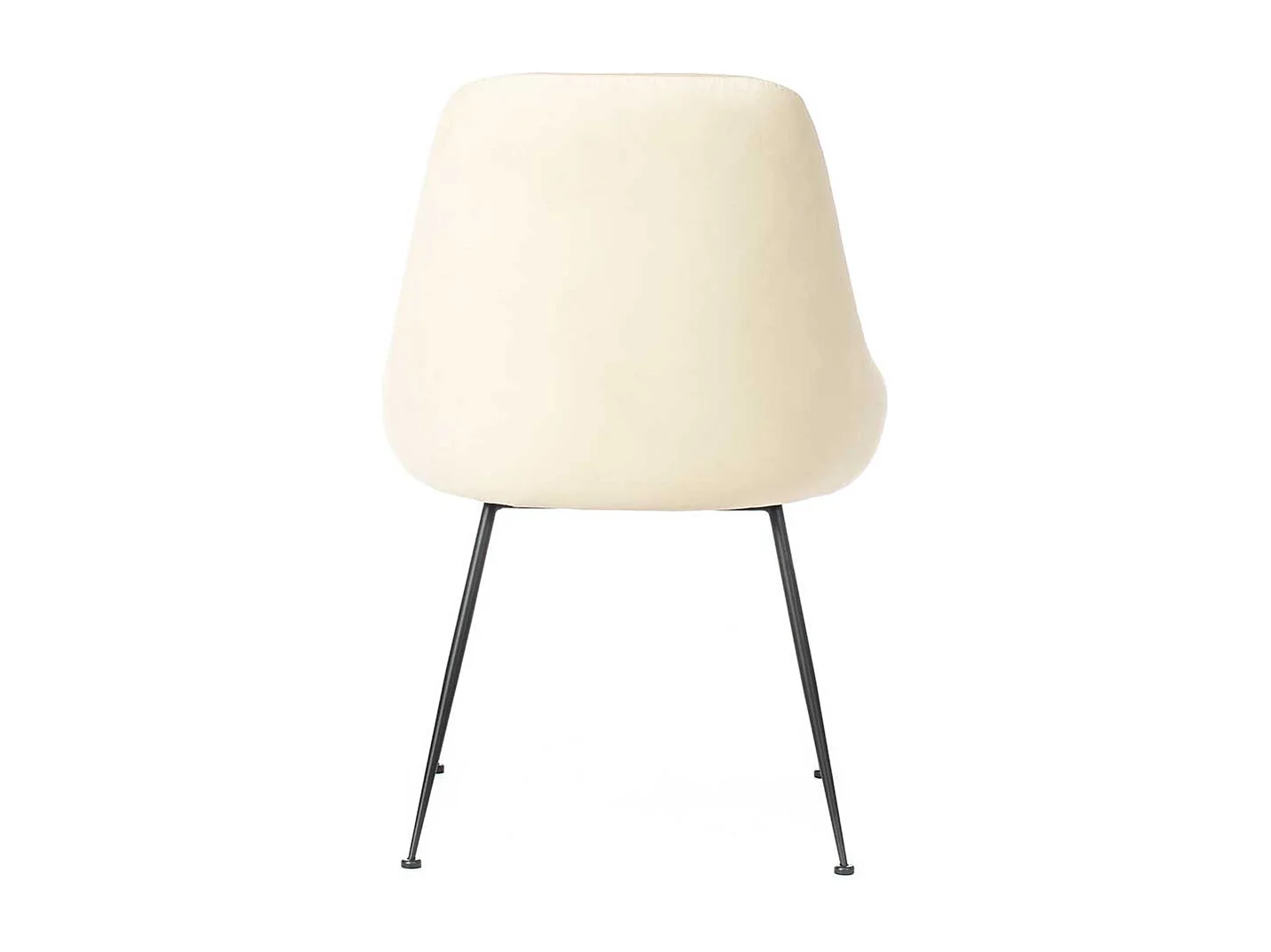 Polsterstuhl in Weiß Microfaser