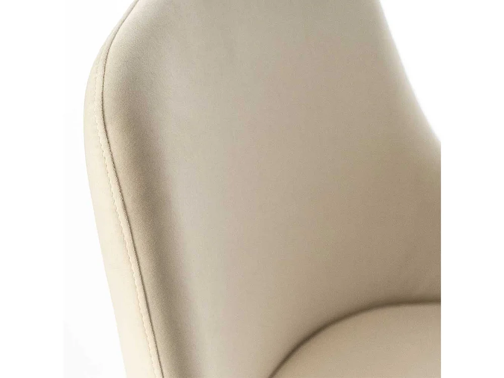 Polsterstuhl in Weiß Microfaser