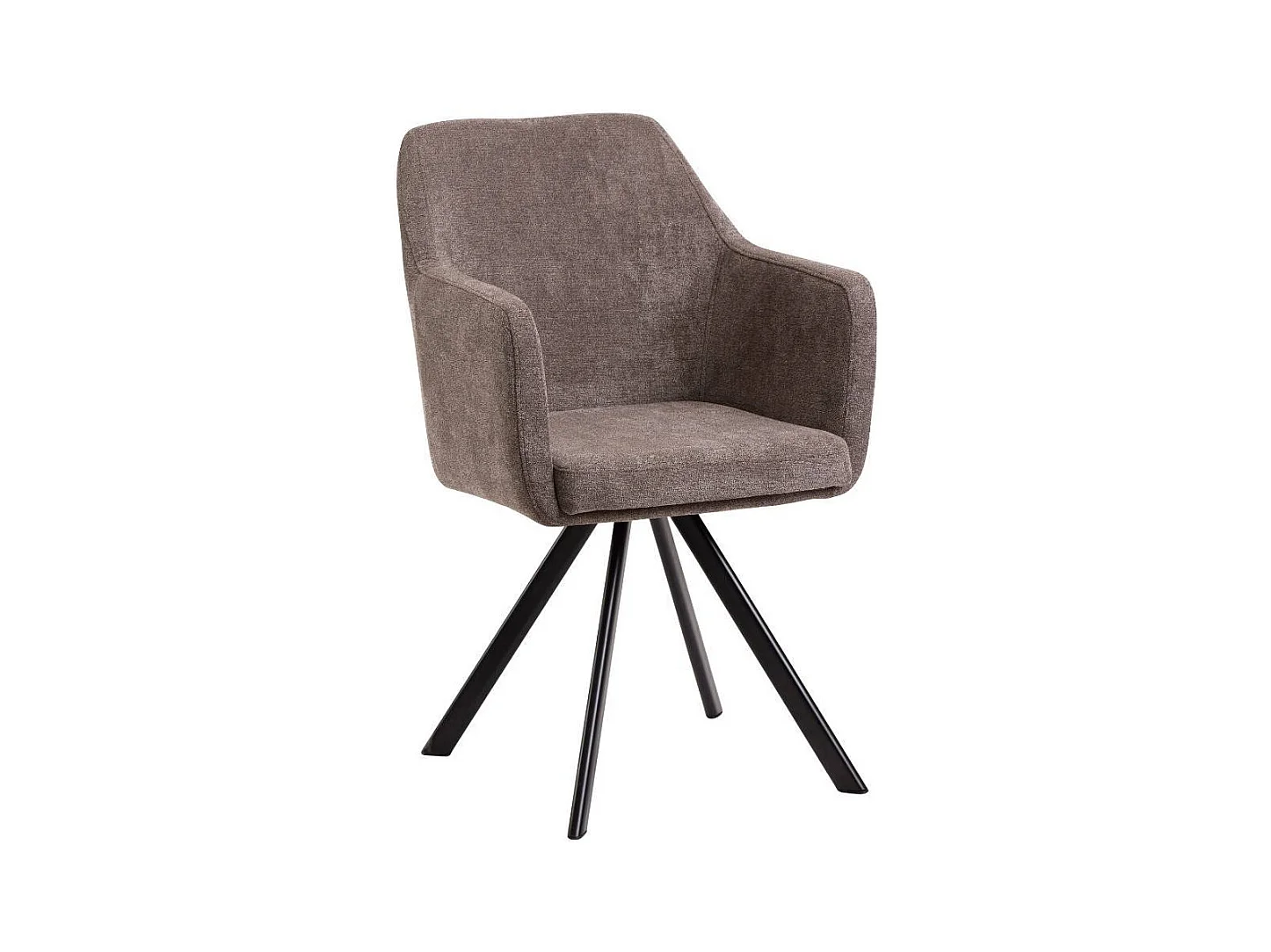 Esszimmerstuhl Stuhl Esszimmer aus Flockstoff und Metall