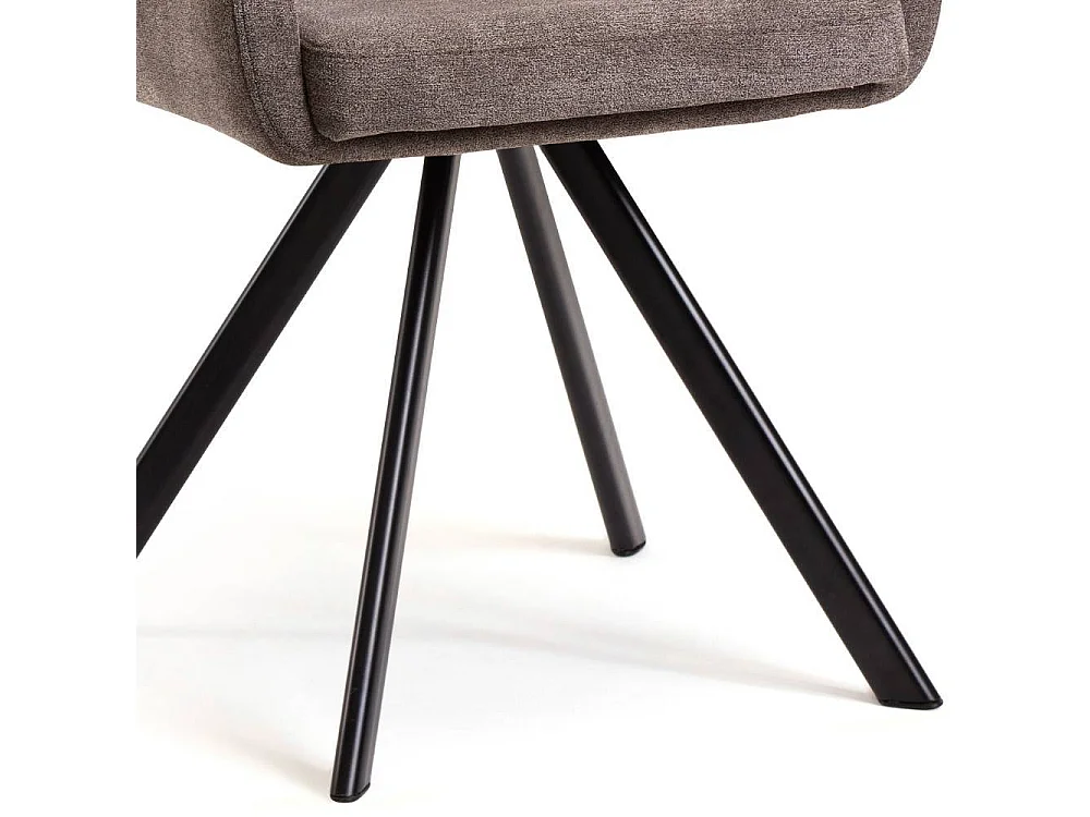 Esszimmerstuhl Stuhl Esszimmer aus Flockstoff und Metall