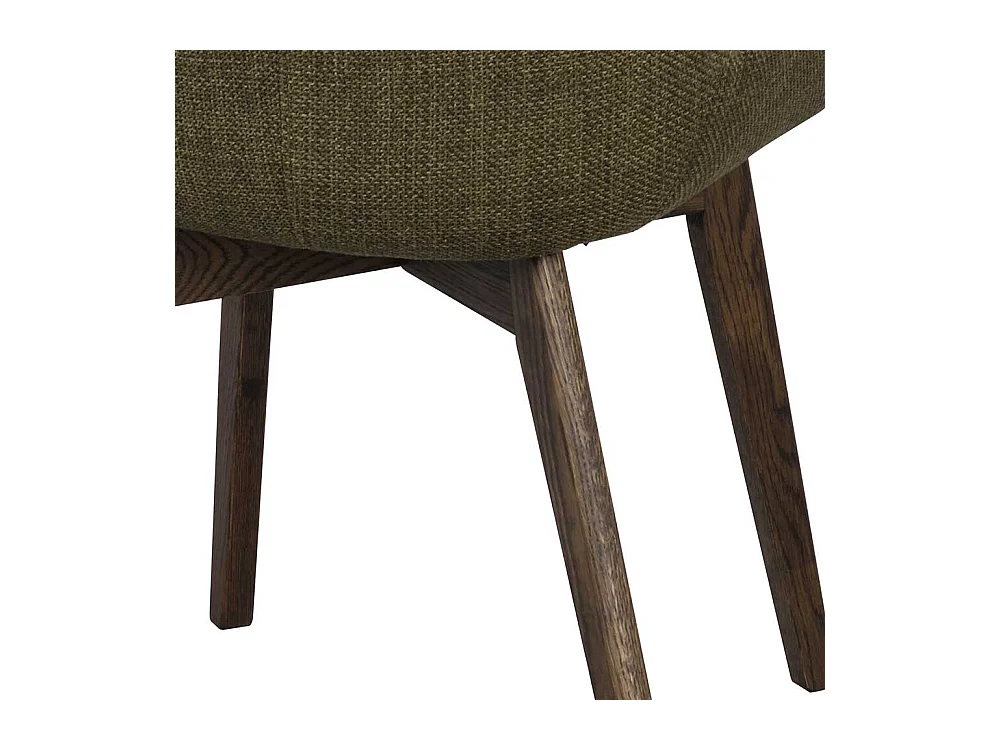 Esstischstuhl in Dunkelgrün Holz Braun (2er Set)