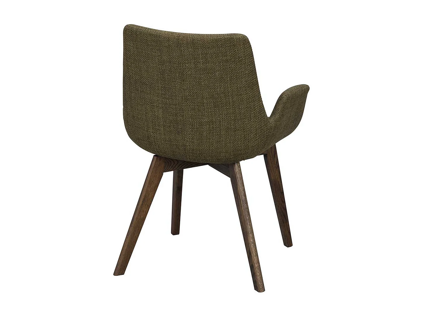 Esstischstuhl in Dunkelgrün Holz Braun (2er Set)