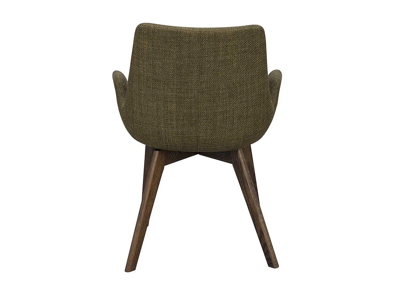 Esstischstuhl in Dunkelgrün Holz Braun (2er Set)