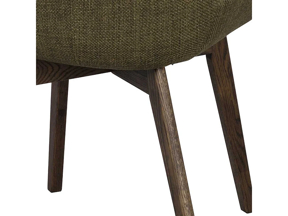 Esstischstuhl in Dunkelgrün Holz Braun (2er Set)