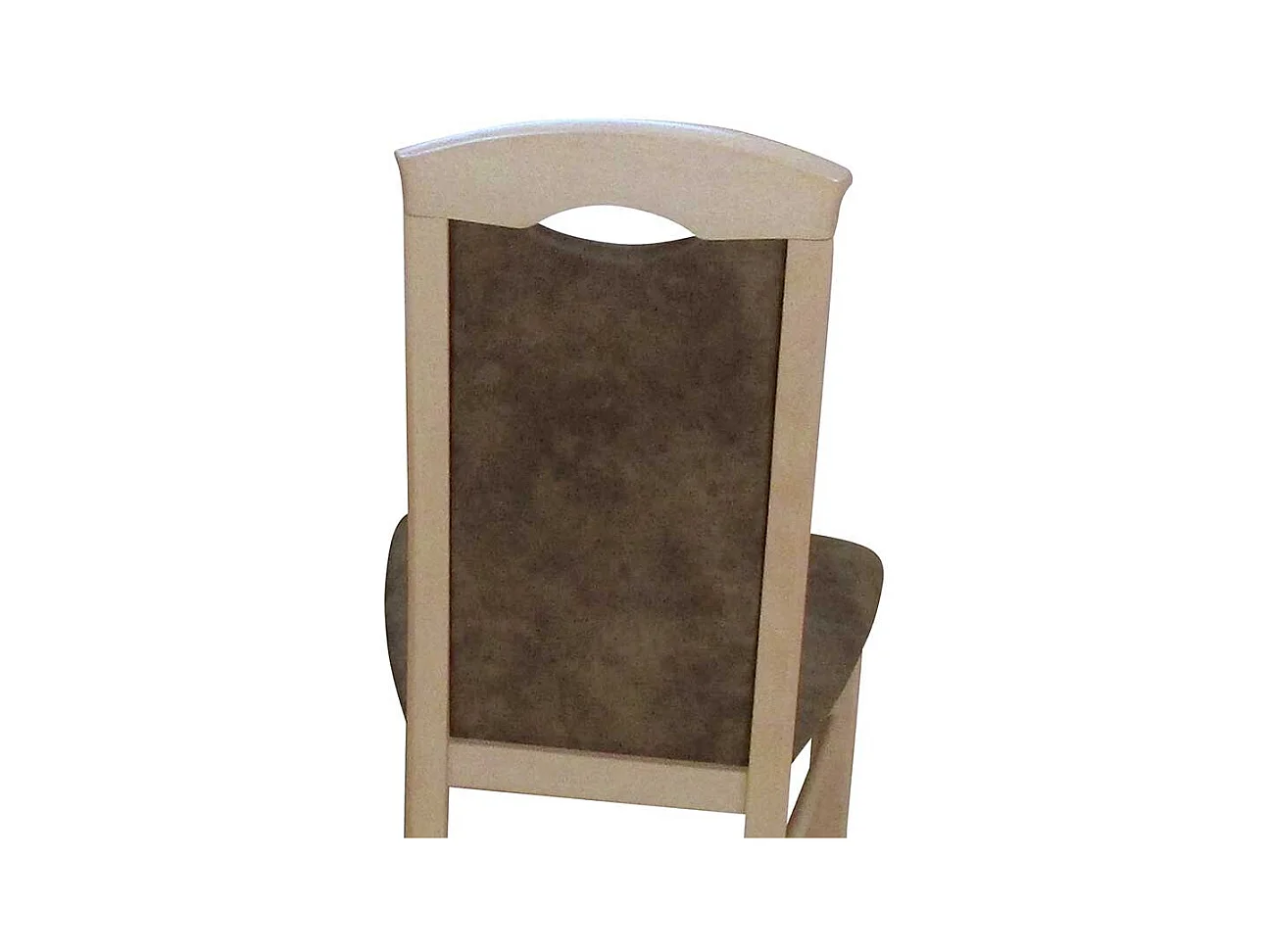 Esszimmerstuhl aus Massivholz Braun Vintage Optik Stoff (2er Set)