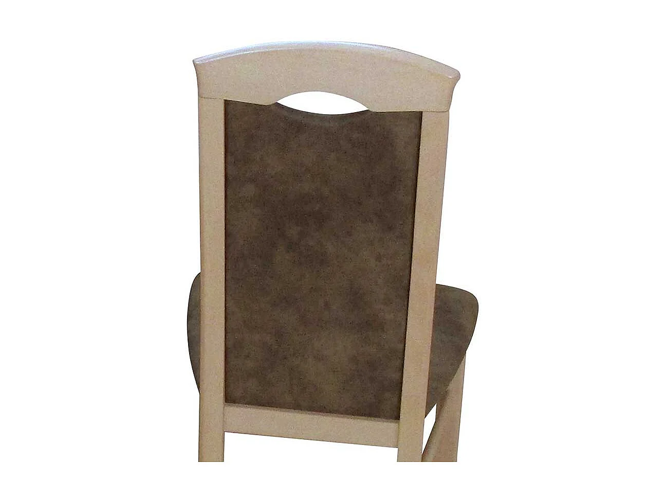 Esszimmerstuhl aus Massivholz Braun Vintage Optik Stoff (2er Set)