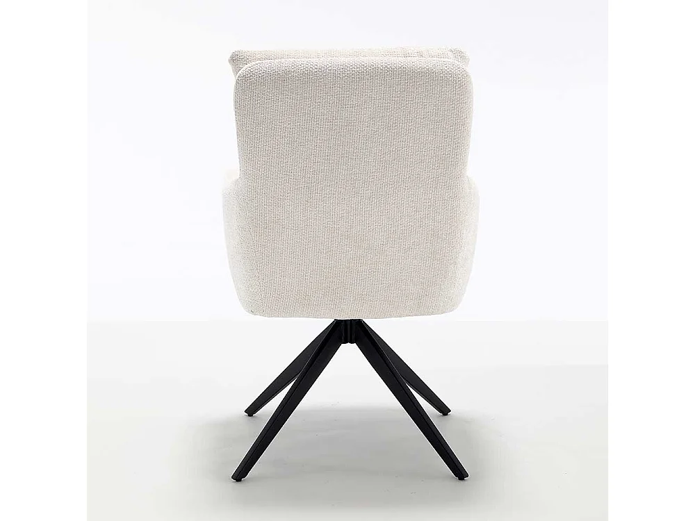 Esszimmerstuhl Set Stühle aus Chenillegewebe und Metall (2er Set)