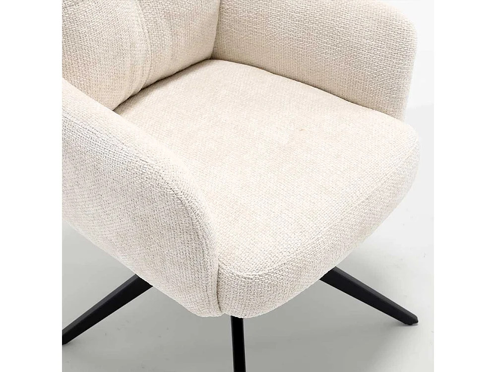 Esszimmerstuhl Set Stühle aus Chenillegewebe und Metall (2er Set)