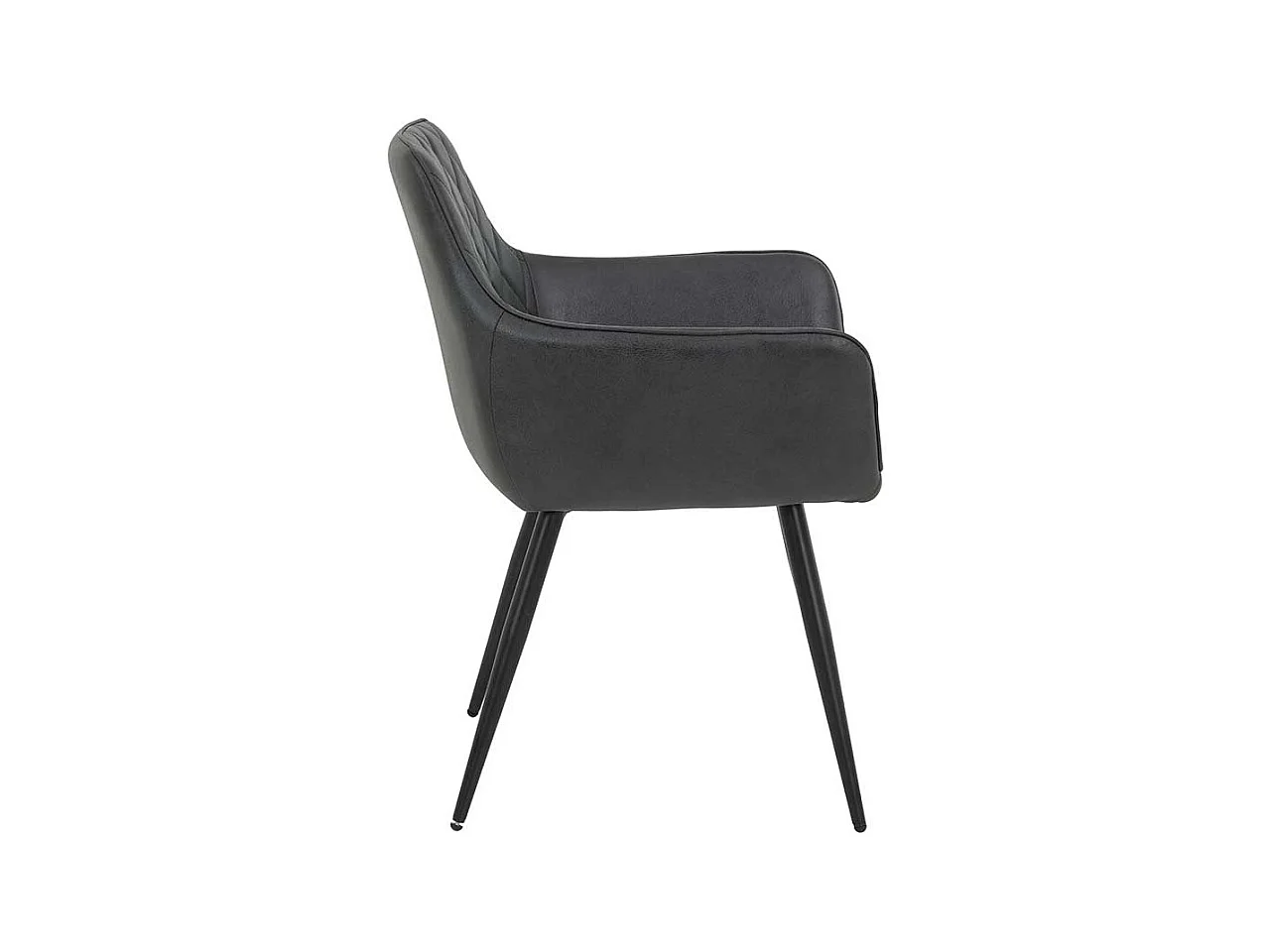 Esszimmerstuhl mit Armlehnen Rautensteppung (2er Set)