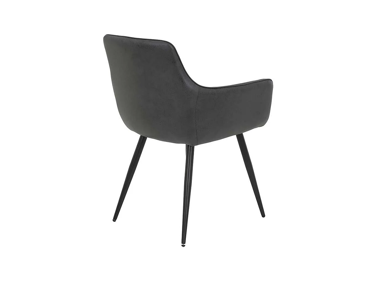 Esszimmerstuhl mit Armlehnen Rautensteppung (2er Set)