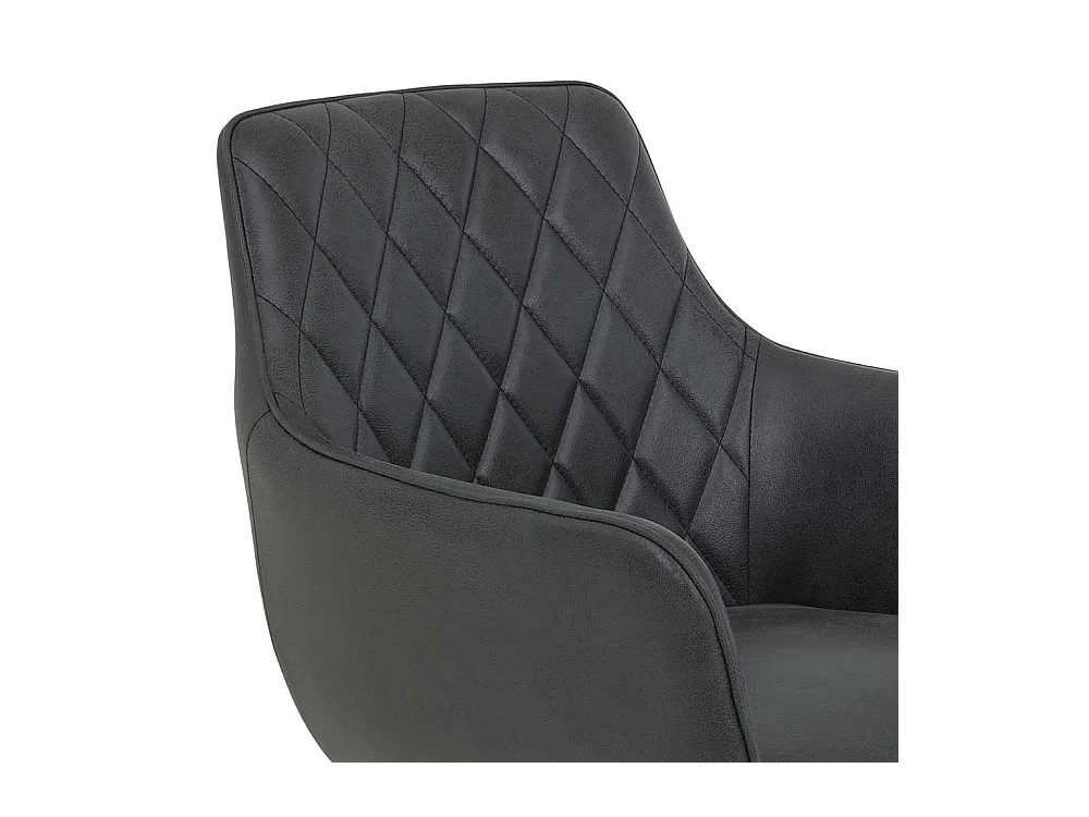 Esszimmerstuhl mit Armlehnen Rautensteppung (2er Set)