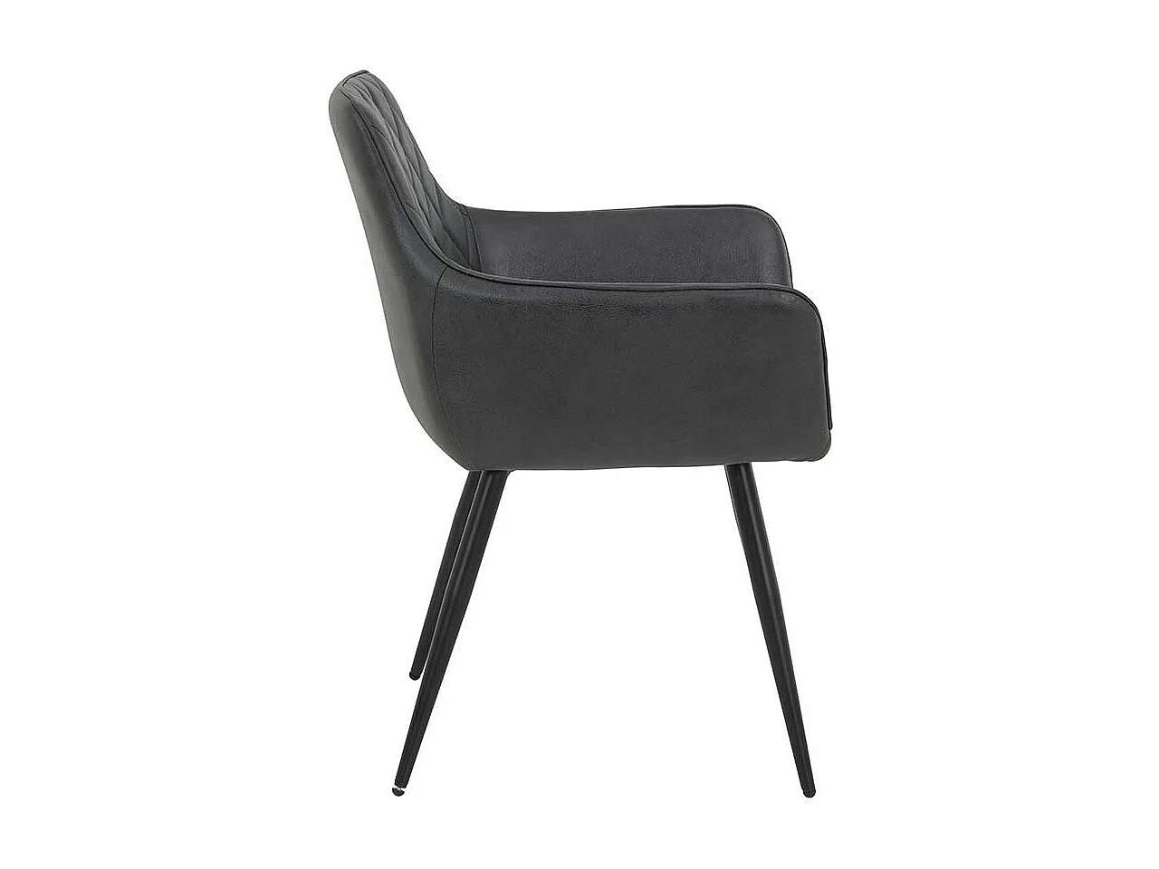 Esszimmerstuhl mit Armlehnen Rautensteppung (2er Set)