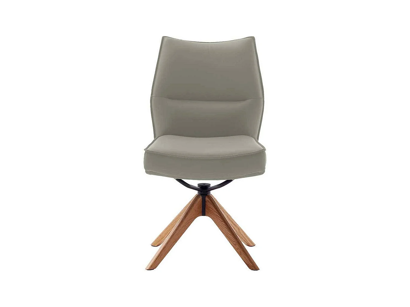 Esszimmerstuhl Stuhl Esszimmer aus Echtleder mit Gestell aus Massivholz (2er Set)