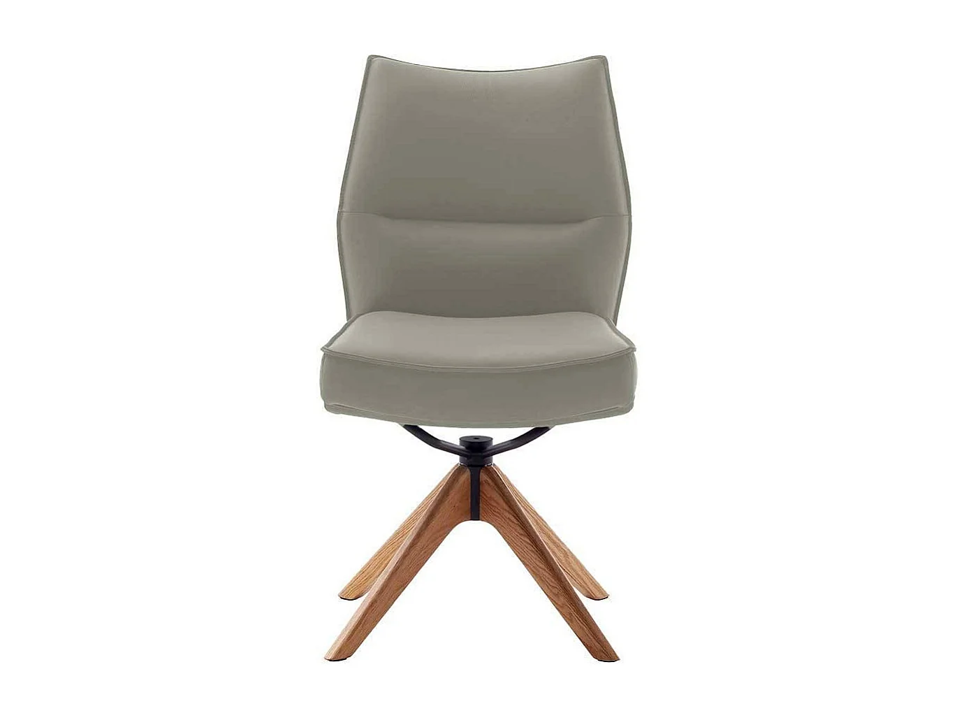 Esszimmerstuhl Stuhl Esszimmer aus Echtleder mit Gestell aus Massivholz (2er Set)