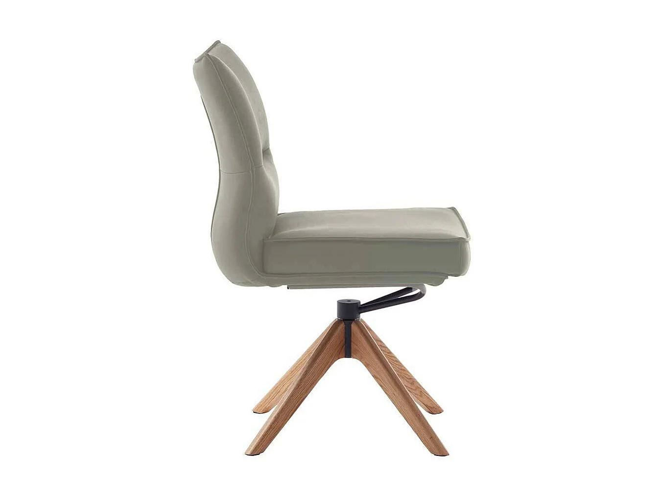 Esszimmerstuhl Stuhl Esszimmer aus Echtleder mit Gestell aus Massivholz (2er Set)