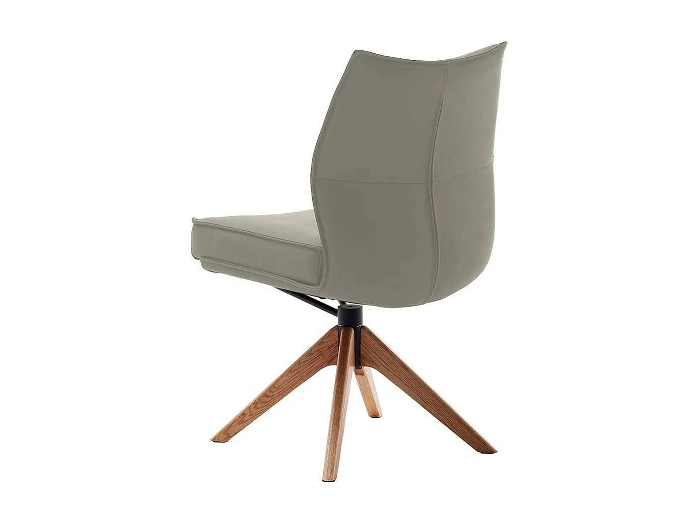 Esszimmerstuhl Stuhl Esszimmer aus Echtleder mit Gestell aus Massivholz (2er Set)