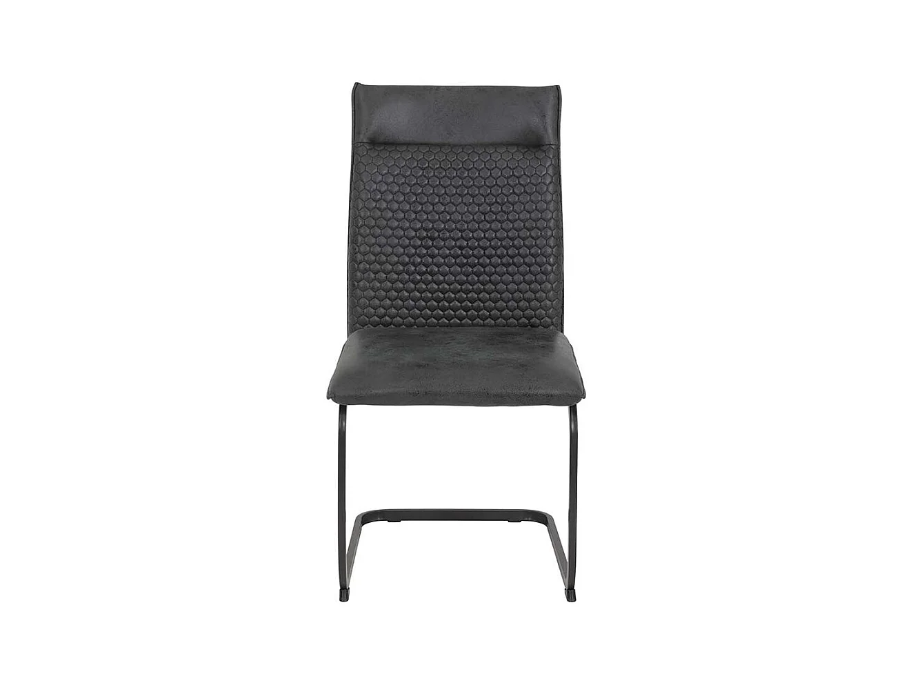 Freischwingerstuhl in modernem Design Wabensteppung (Set)