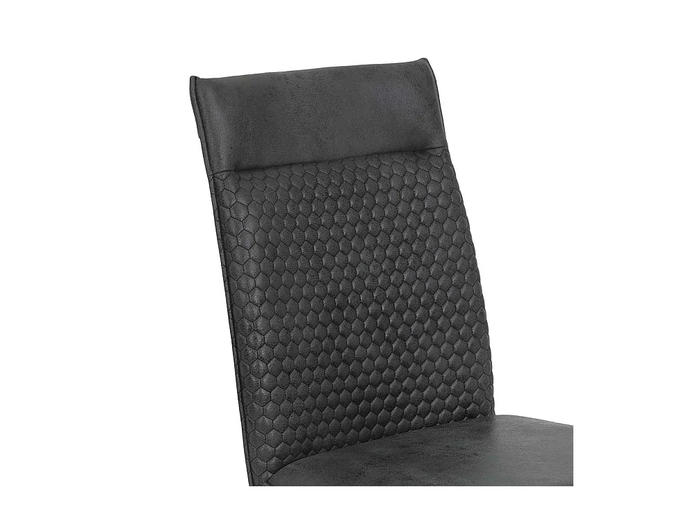 Freischwingerstuhl in modernem Design Wabensteppung (Set)