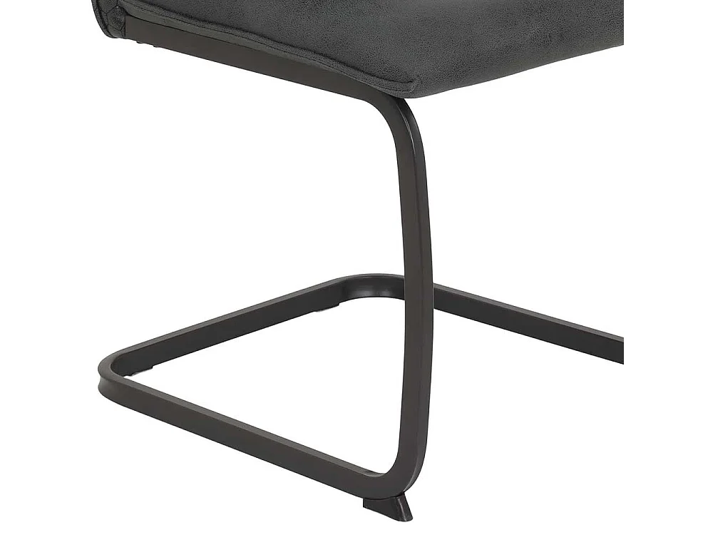 Freischwingerstuhl in modernem Design Wabensteppung (Set)