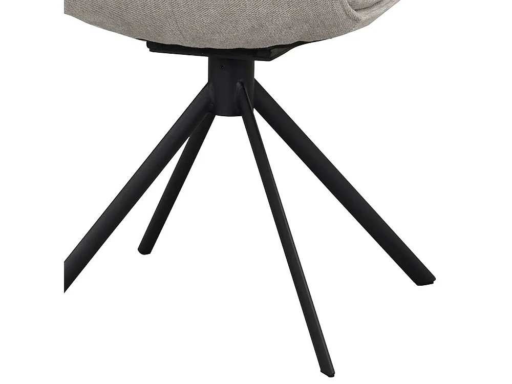 Esstisch Stühle drehbar Gestell aus Metall (2er Set)