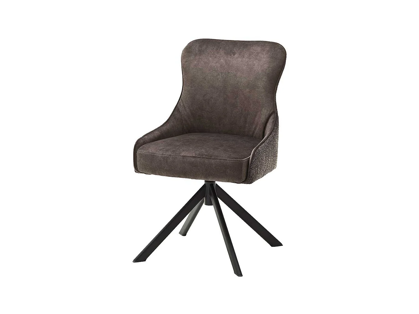 Esstisch Polsterst�hle in Hellbraun Stoff drehbar (2er Set)