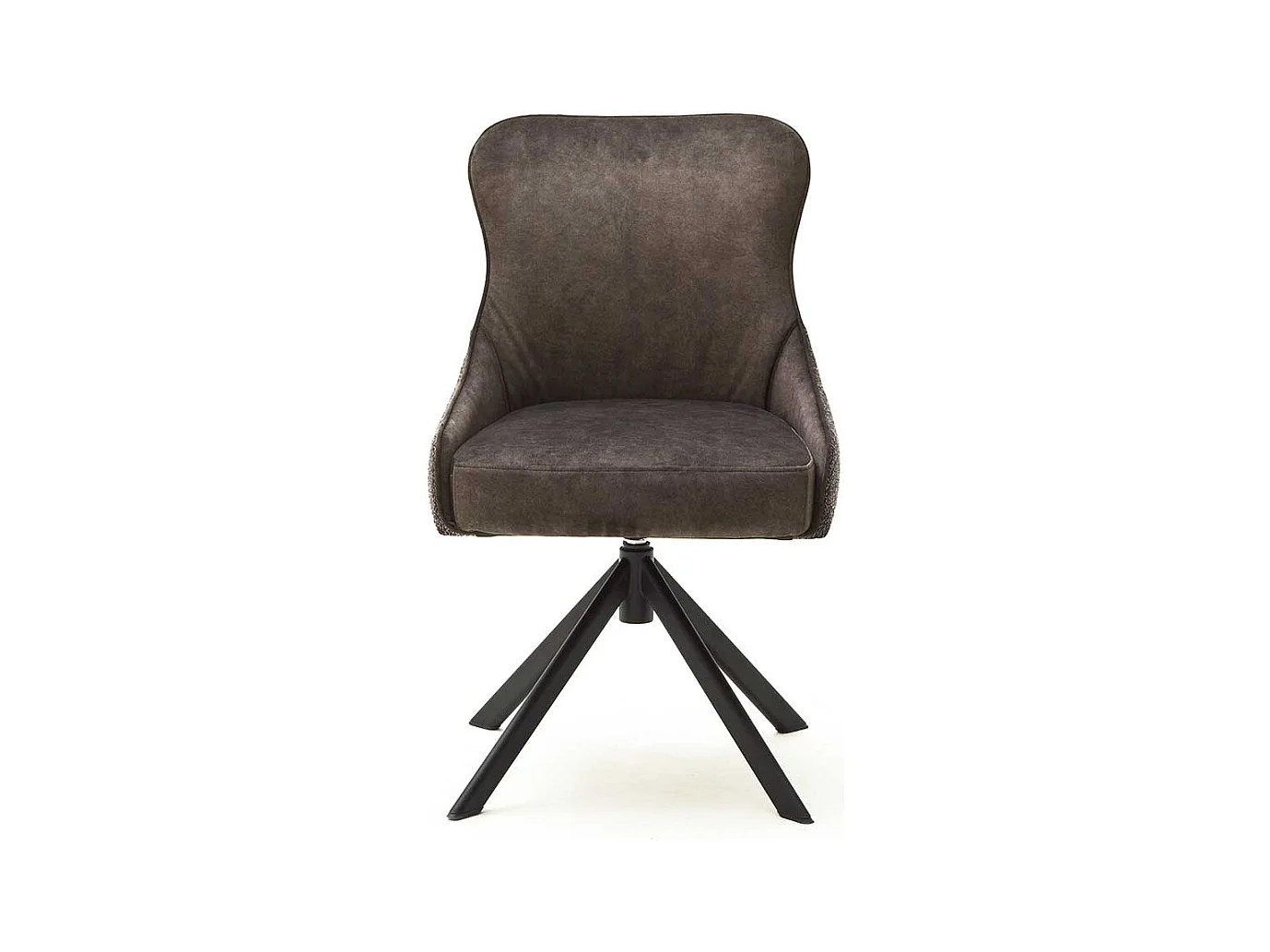 Esstisch Polsterst�hle in Hellbraun Stoff drehbar (2er Set)