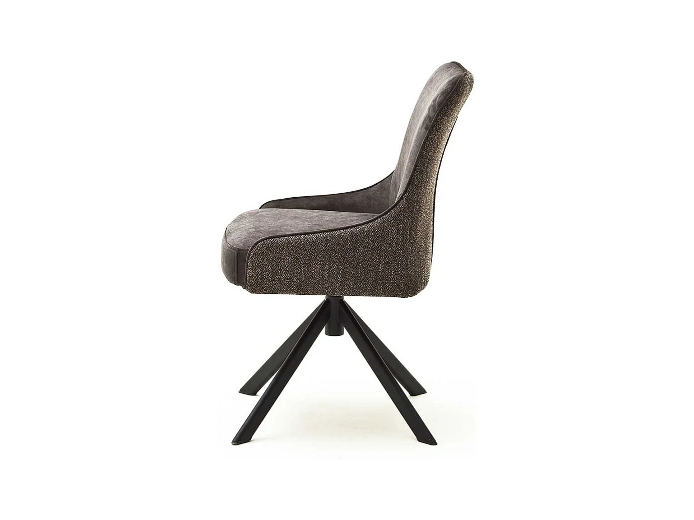 Esstisch Polsterst�hle in Hellbraun Stoff drehbar (2er Set)