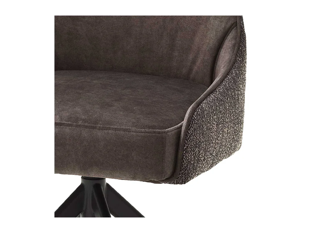 Esstisch Polsterst�hle in Hellbraun Stoff drehbar (2er Set)