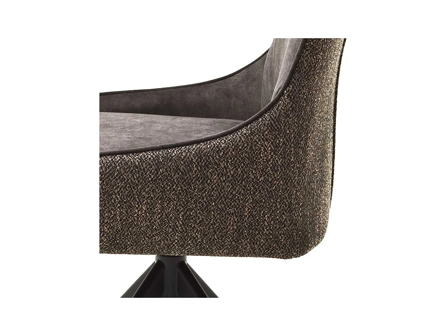 Esstisch Polsterst�hle in Hellbraun Stoff drehbar (2er Set)