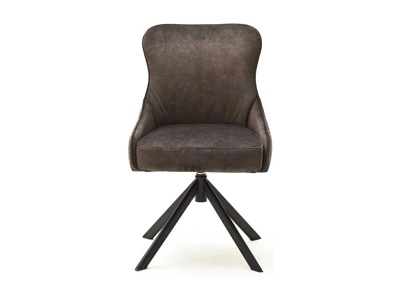 Esstisch Polsterst�hle in Hellbraun Stoff drehbar (2er Set)