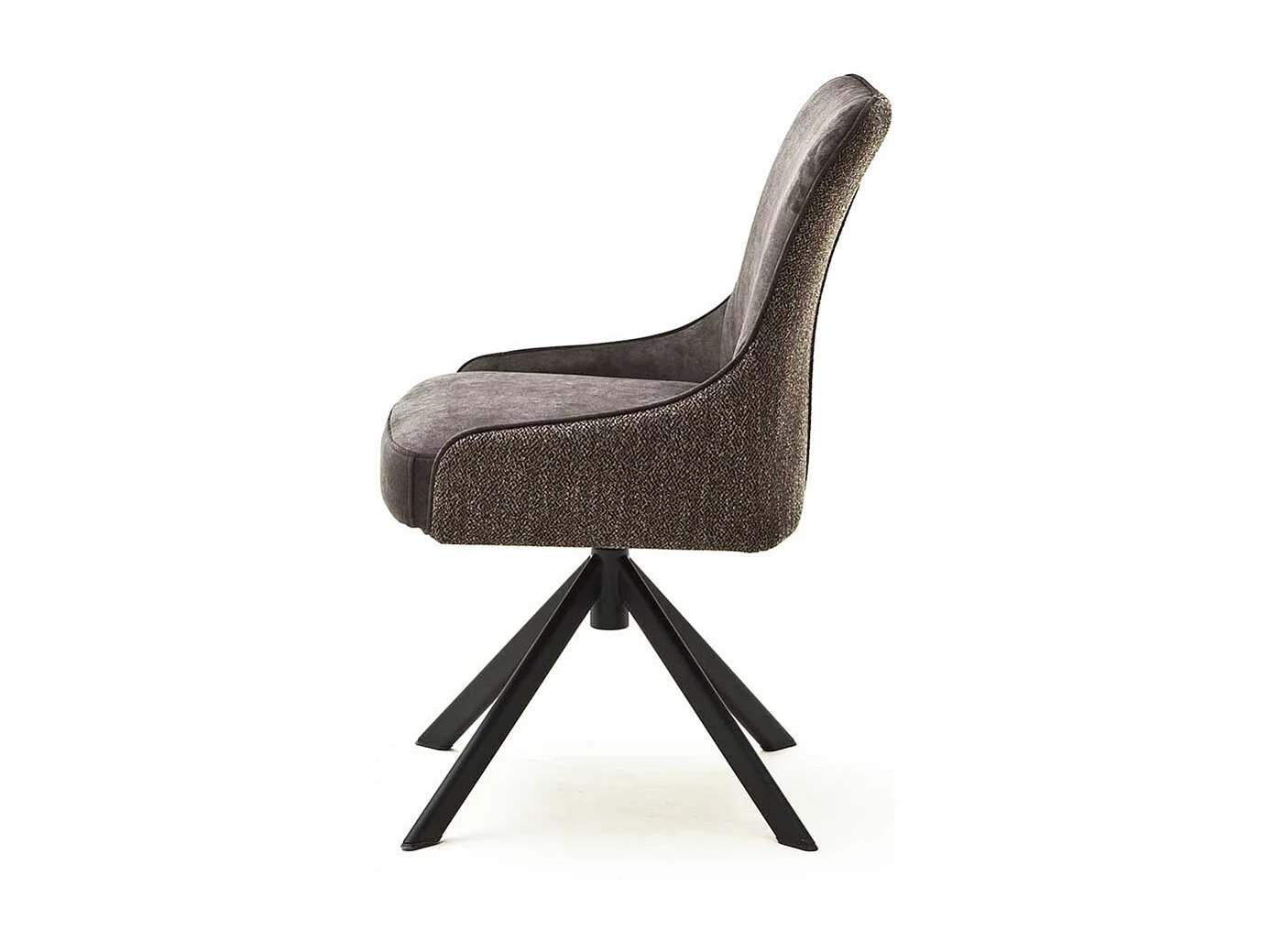 Esstisch Polsterst�hle in Hellbraun Stoff drehbar (2er Set)