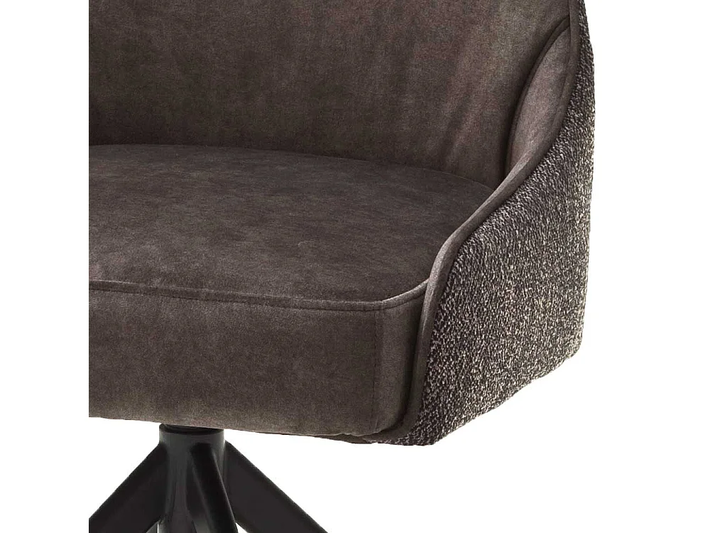 Esstisch Polsterst�hle in Hellbraun Stoff drehbar (2er Set)