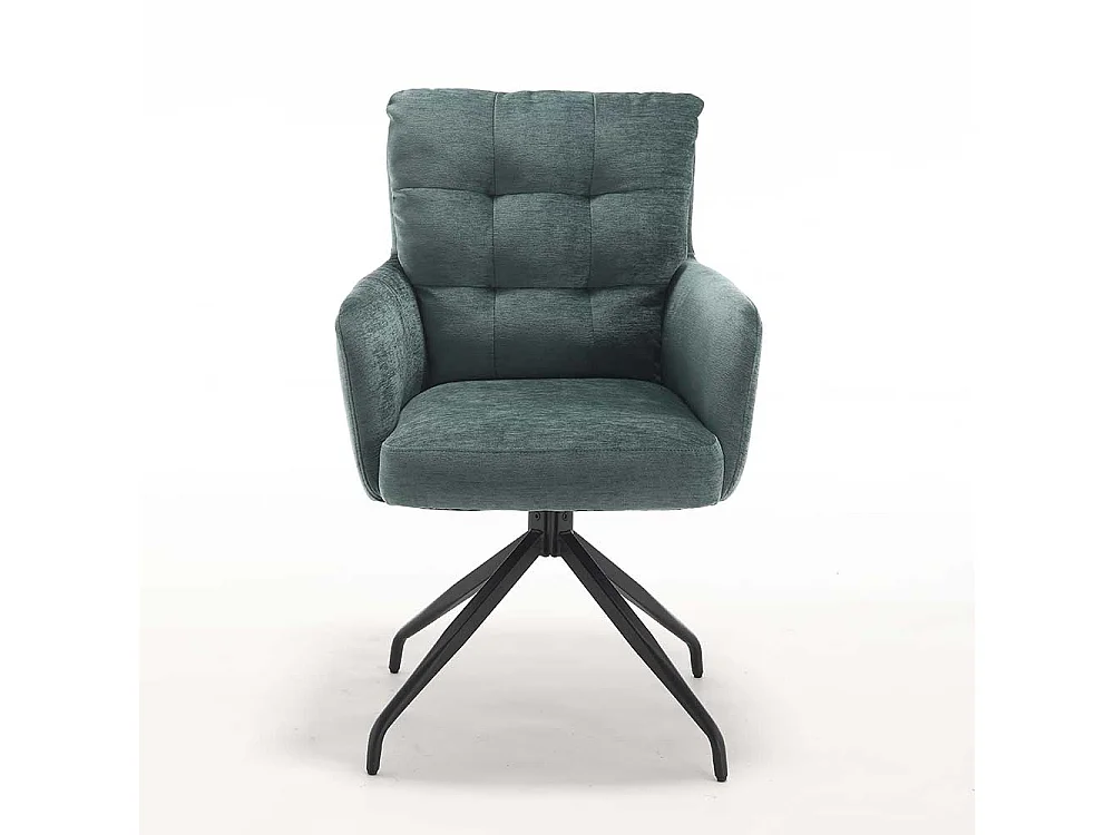 Polsterstuhl Armlehner drehbar mit Federkern (2er Set)