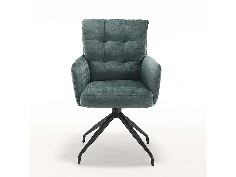 Polsterstuhl Armlehner drehbar mit Federkern (2er Set)