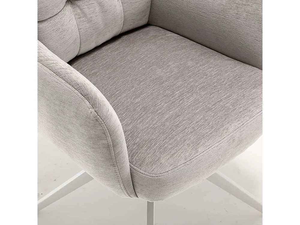 Essstuhl Stuhl Set in Taupe mit Gestell aus Metall (2er Set)