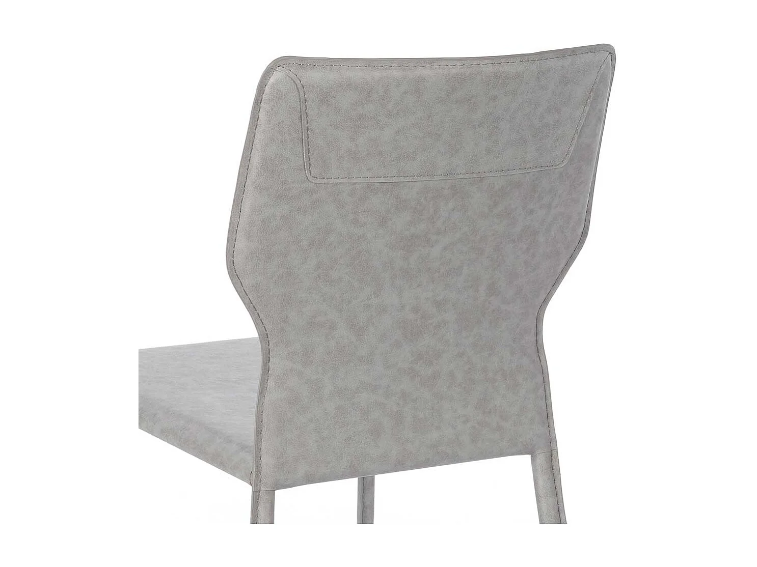 Stühle in Hellgrau Kunstleder Metallgestell (2er Set)