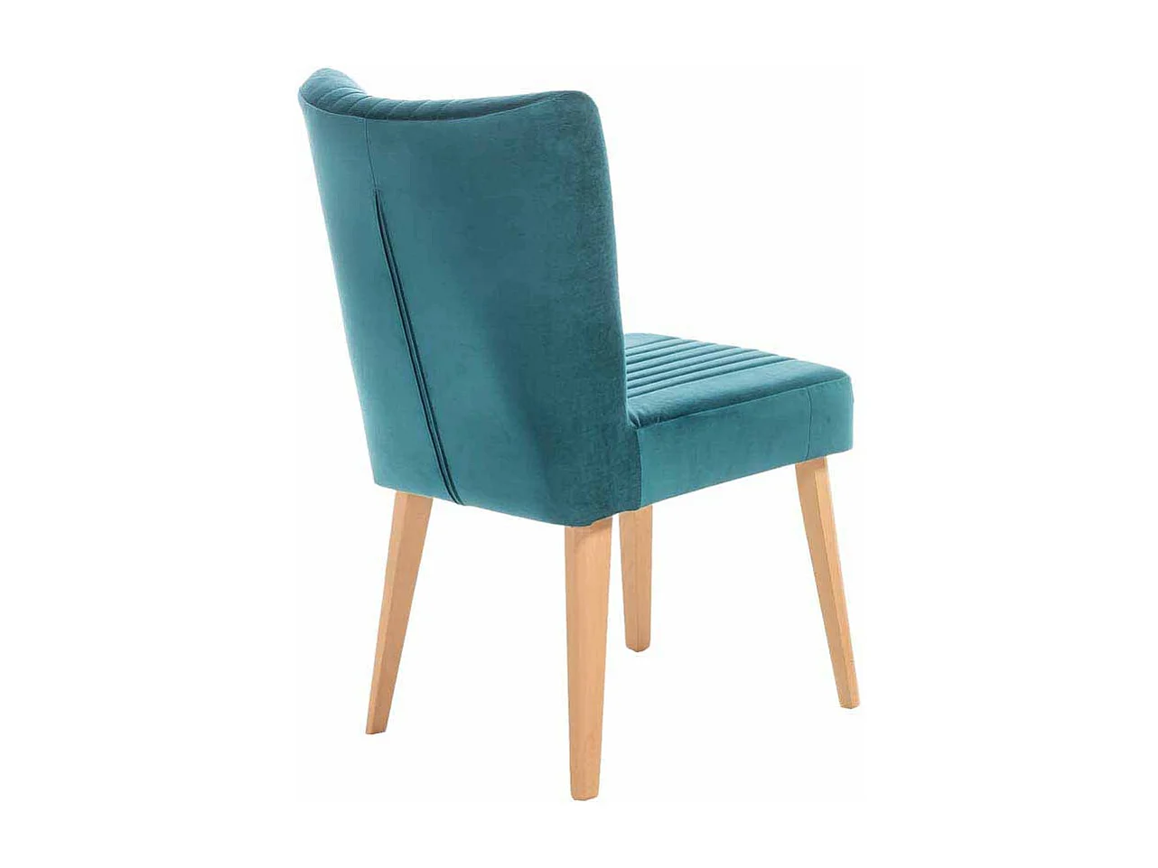 Esszimmerstuhl im Mid Century Design Petrol Stoff (2er Set)