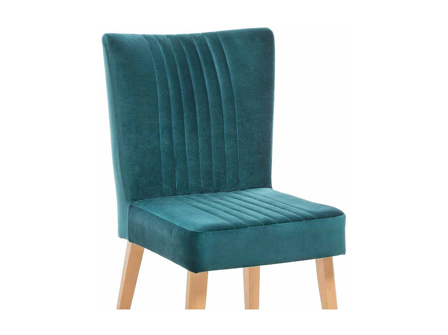 Esszimmerstuhl im Mid Century Design Petrol Stoff (2er Set)