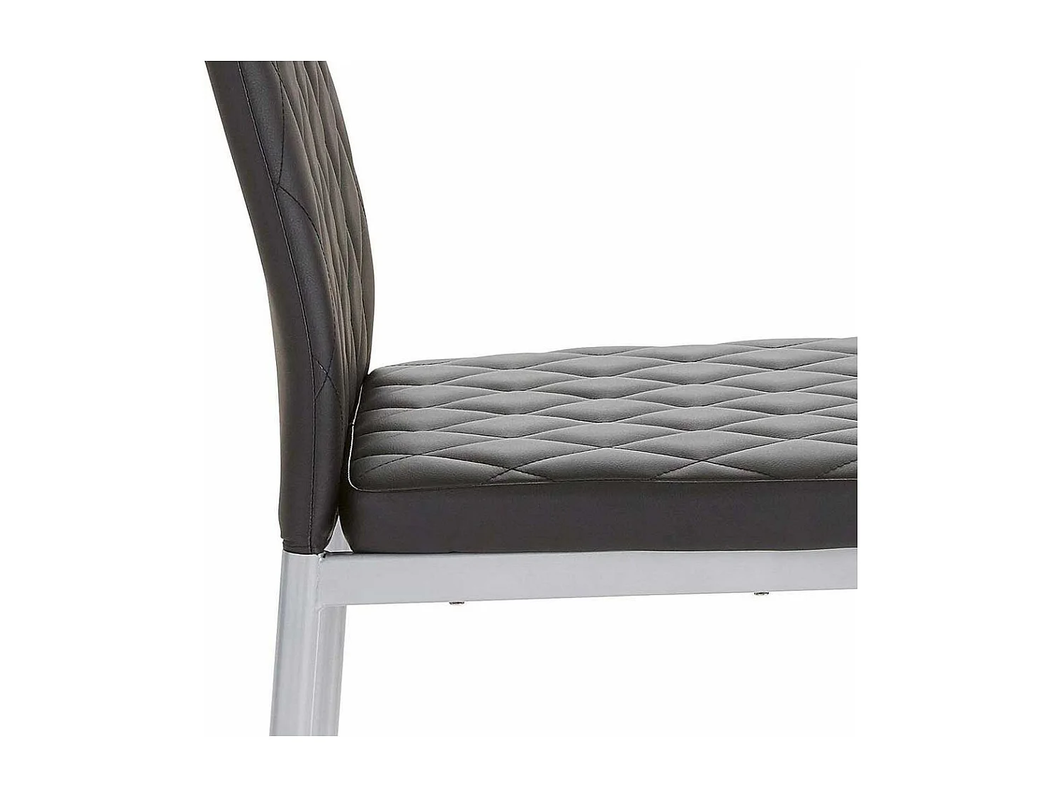 Esstisch Stühle in Schwarz und Grau hoher Lehne (Set)