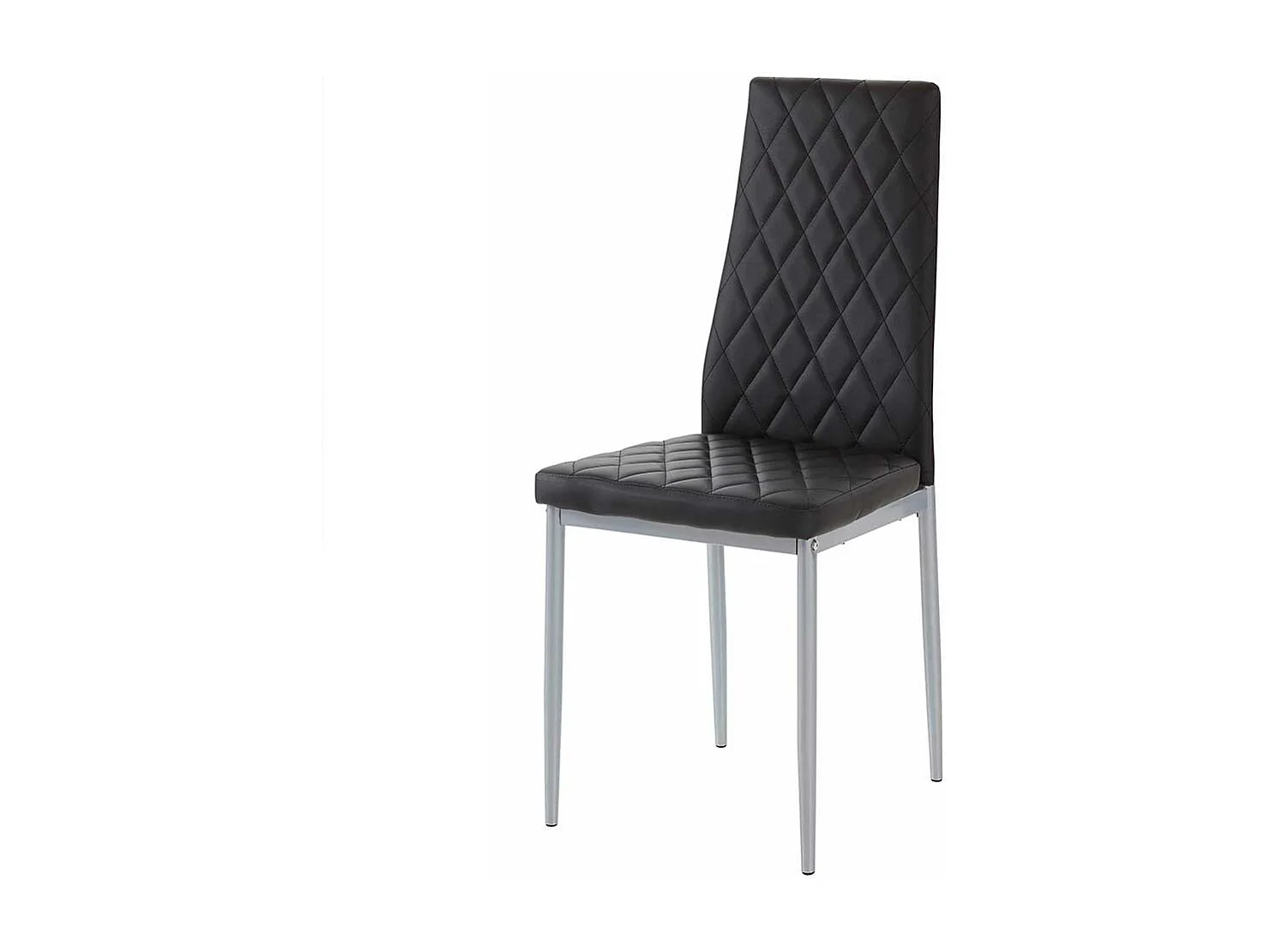 Esstisch Stühle in Schwarz und Grau hoher Lehne (Set)