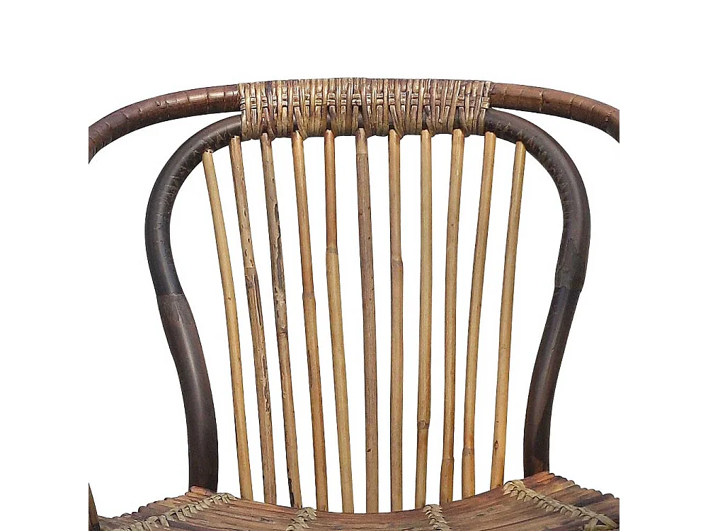 Designerstuhl aus Rattan Vintage Look