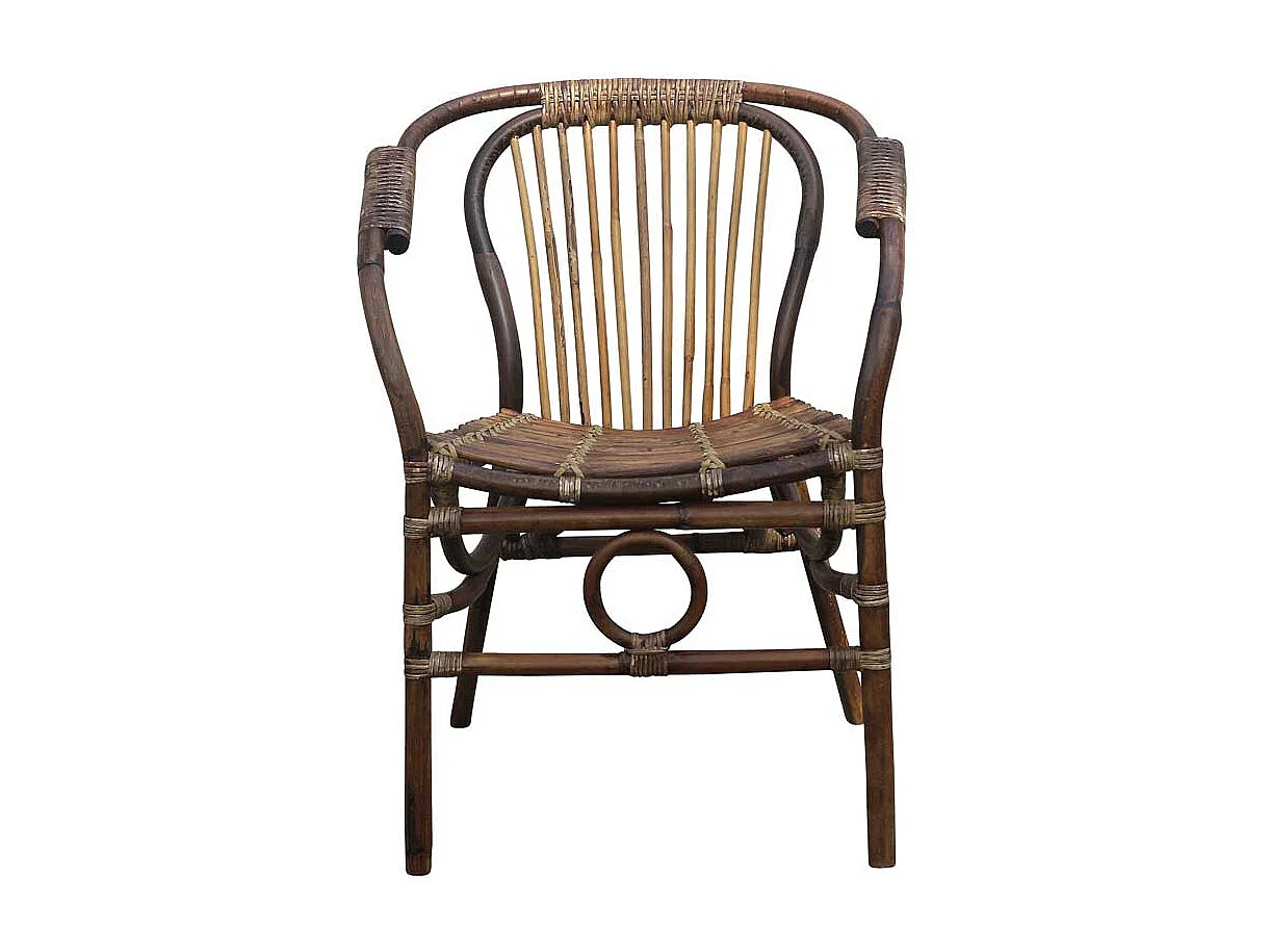 Designerstuhl aus Rattan Vintage Look