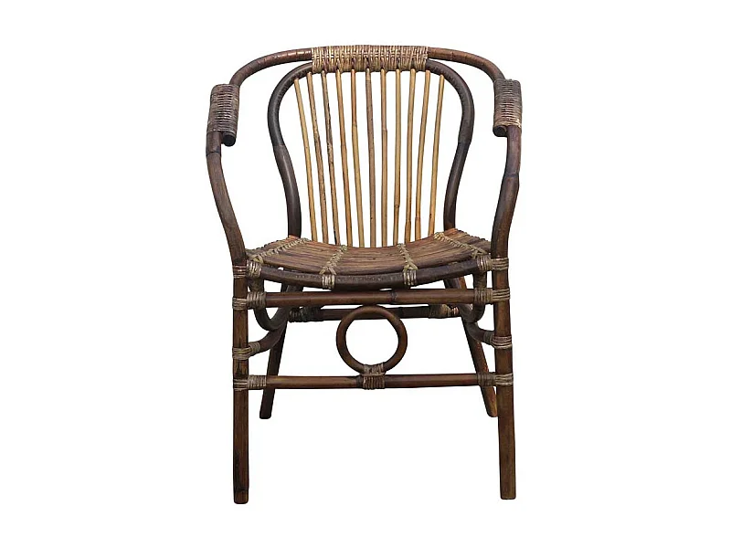 Designerstuhl aus Rattan Vintage Look