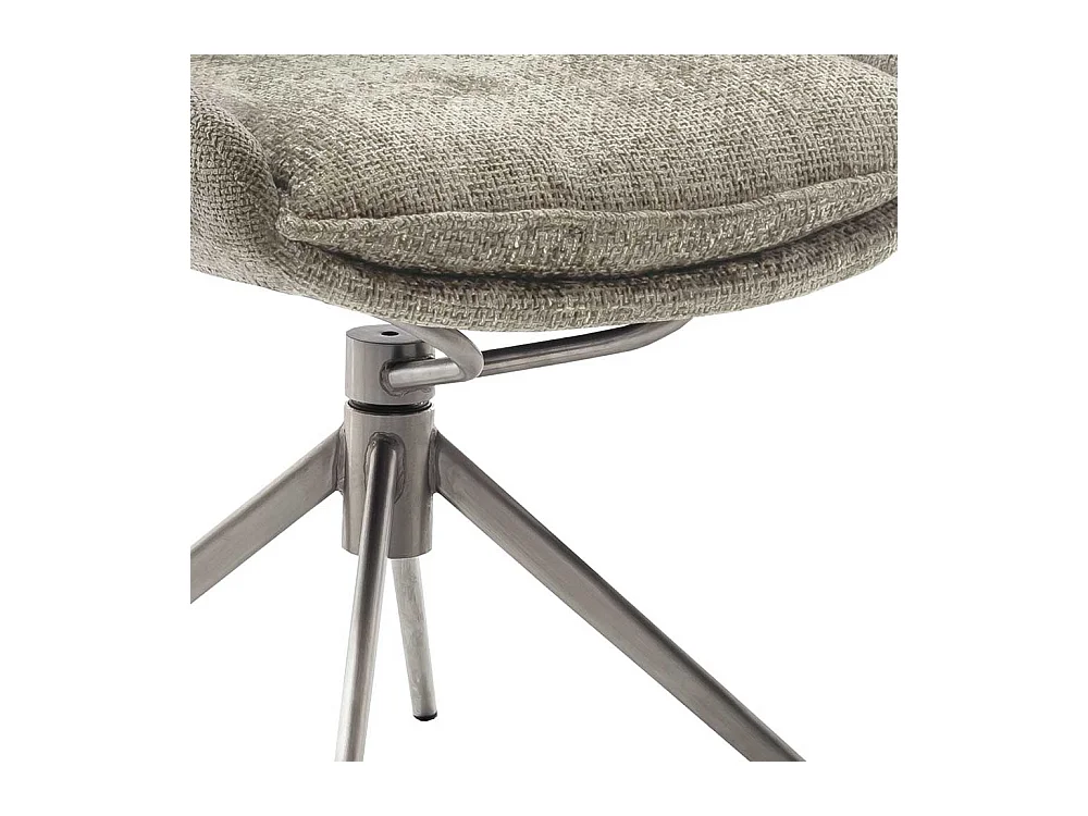 Esstisch Stühle aus Strukturstoff Gestell aus Metall (2er Set)